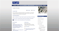 Desktop Screenshot of ir.tcap.com